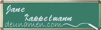 Jane Kappelmann Visitenkarte